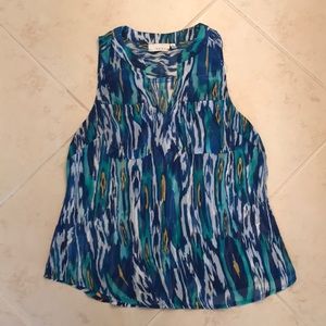 Kenar Medium Chiffon Tank with Pockets